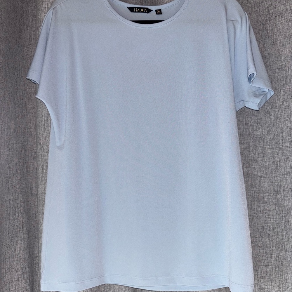 IMAN Sky Blue Short Sleeve Tee